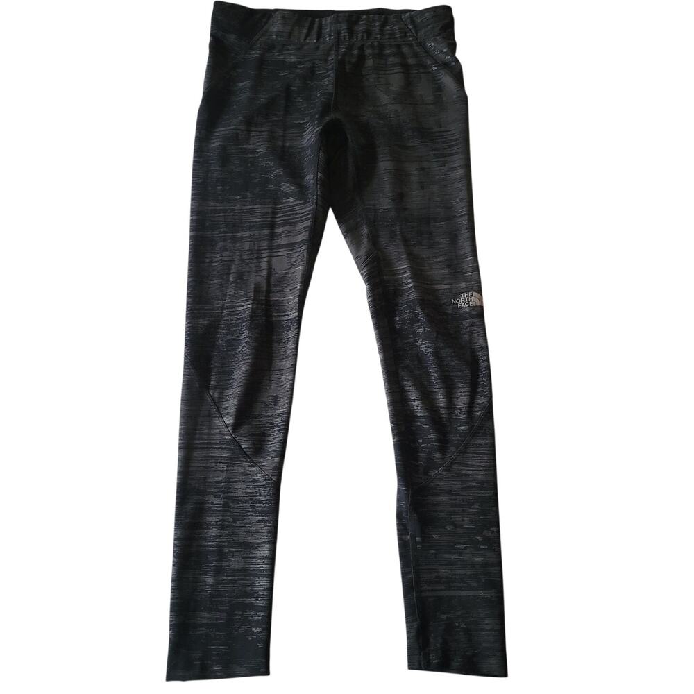 The North Face Black Gray Space Dye Leggings Activewear Workout M